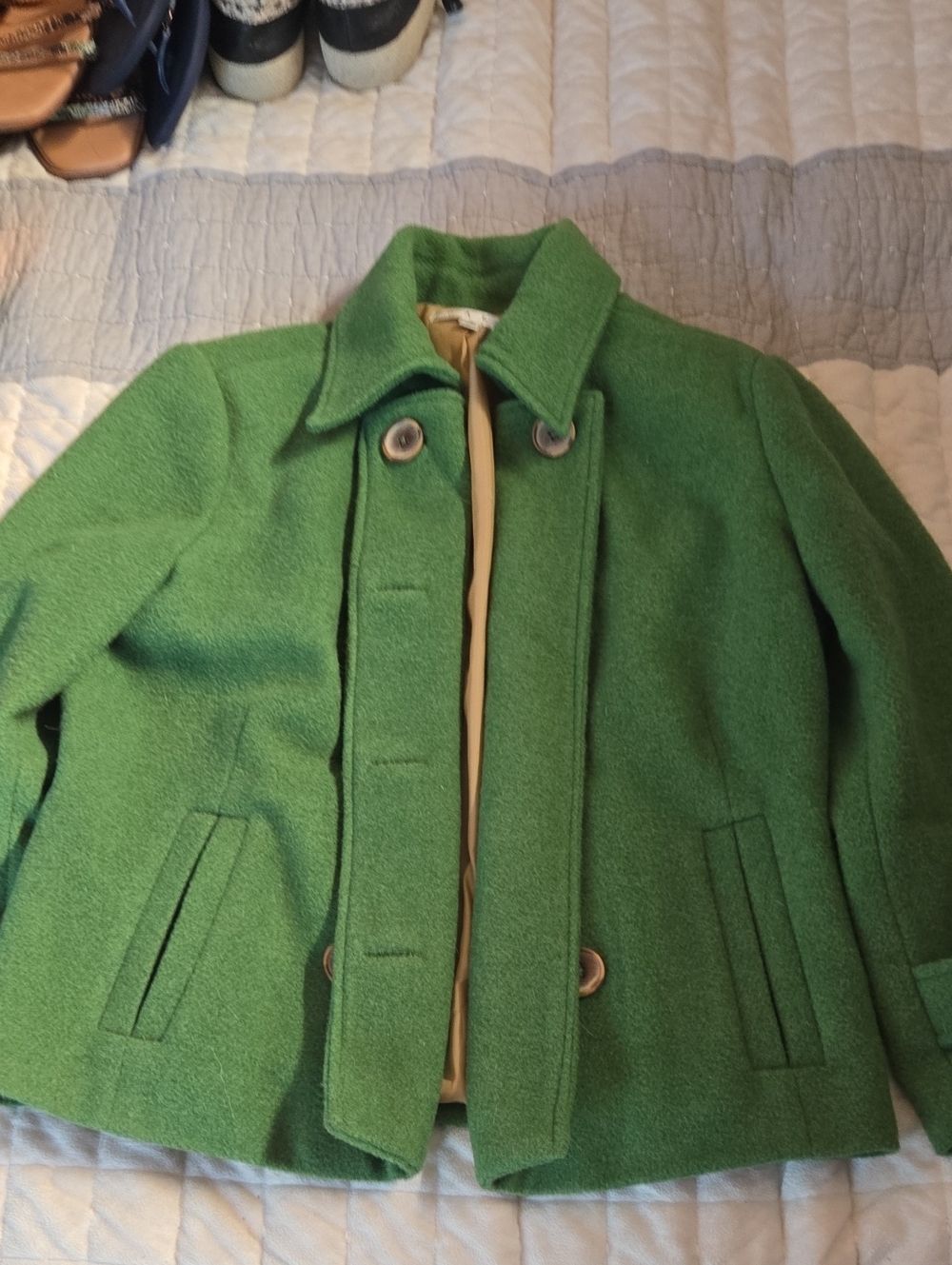 CAbi Green Blazer/Pea Coat